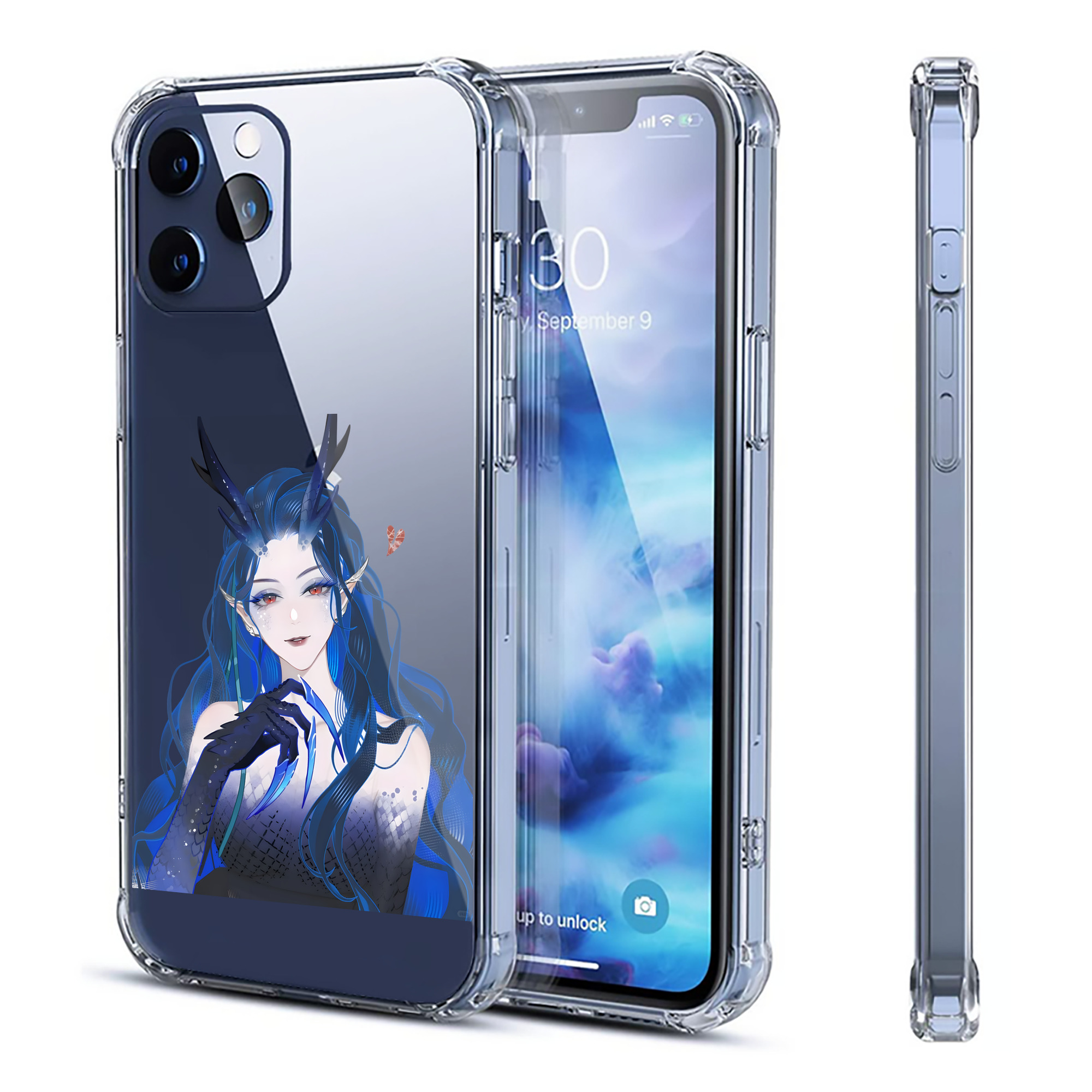 （画像用） Ne Zha 2 ナタ 魔童の大暴れ 【iPhone 12シリーズ対応】透明スマホケース（クリアソフトケース）